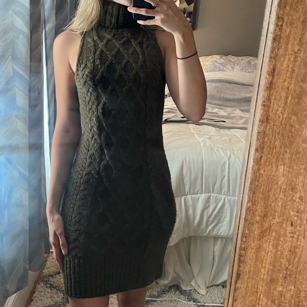 Turtleneck Sweater Dress